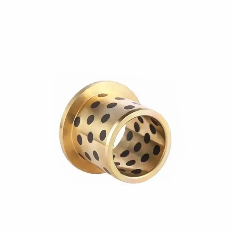 

JFB Oilless Bearing Bronze Flanged Bushing 5-16mm ID, Self-Lubricating Solid Lubricant Copper Sleeve for 3D Printer CNC Parts