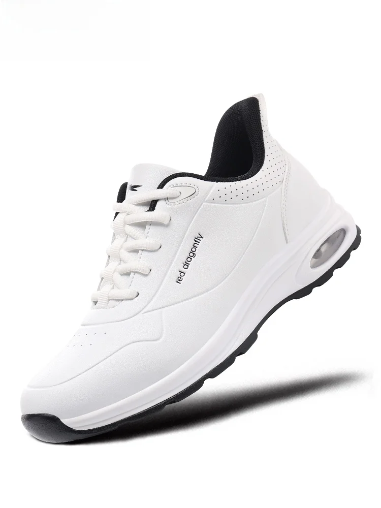 

Red Dragoy Men's Casual oes Autumn 2025 New Waterproof Sports Leisure oes Soft Bot Anti-slip Travel White Sneakers