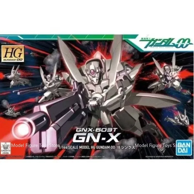 

В наличии Bandai оригинальный Gundam HG 1/144 GN-X Doom стиль белый тигр звезда сборка модель праздничные подарки украшения украшения