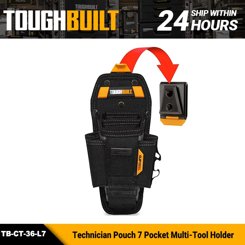 toughbuilt-tb-ct-36-l7-technician-pouch-7-pocket-multi-tool-holder-accessory-heavy-duty-impact-holster-for-tool-belt