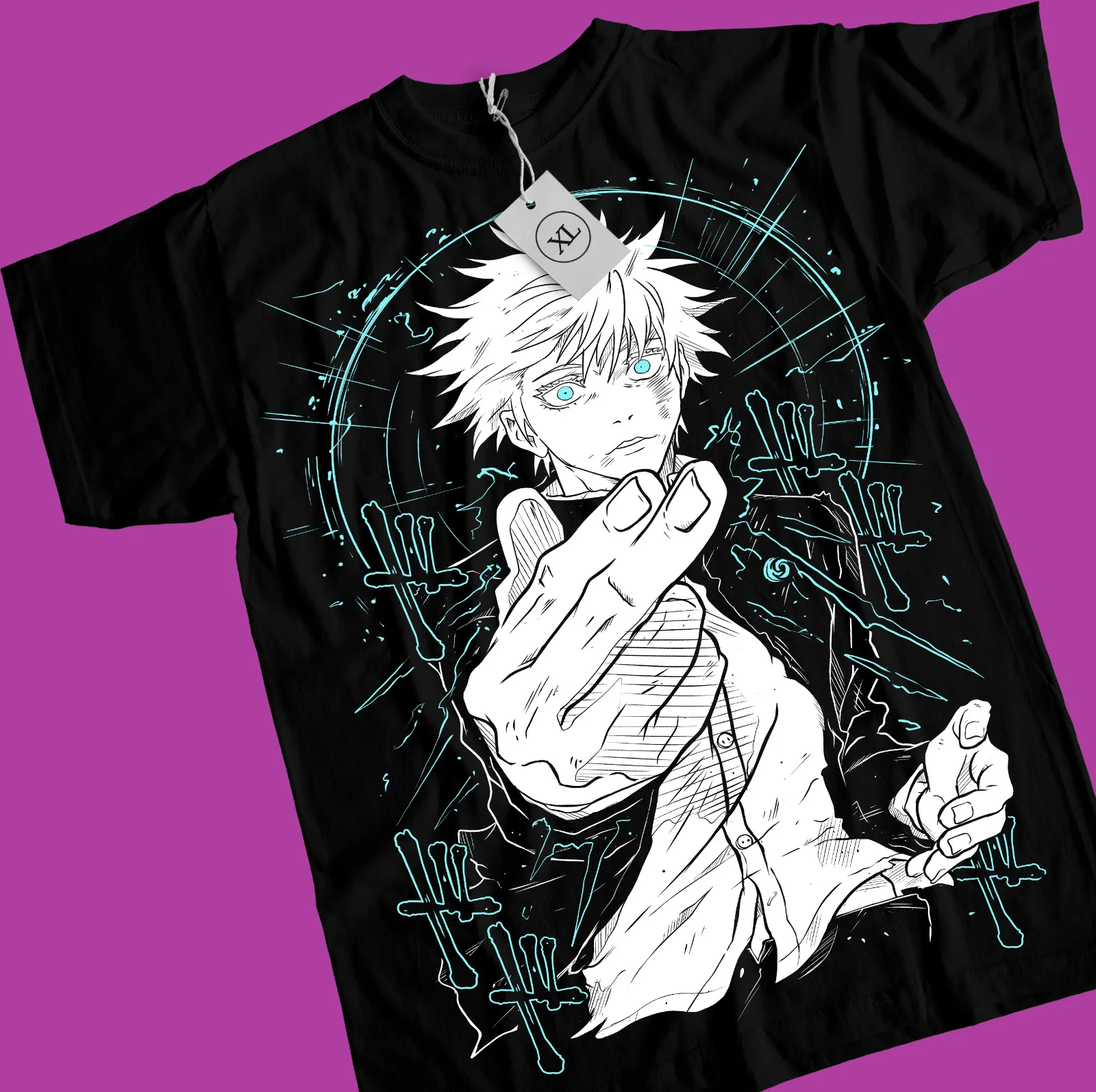 

Jujutsu Kaisen Sukuna Gojo Satoru T-Shirt Megumi Itadori gift shirt All Size