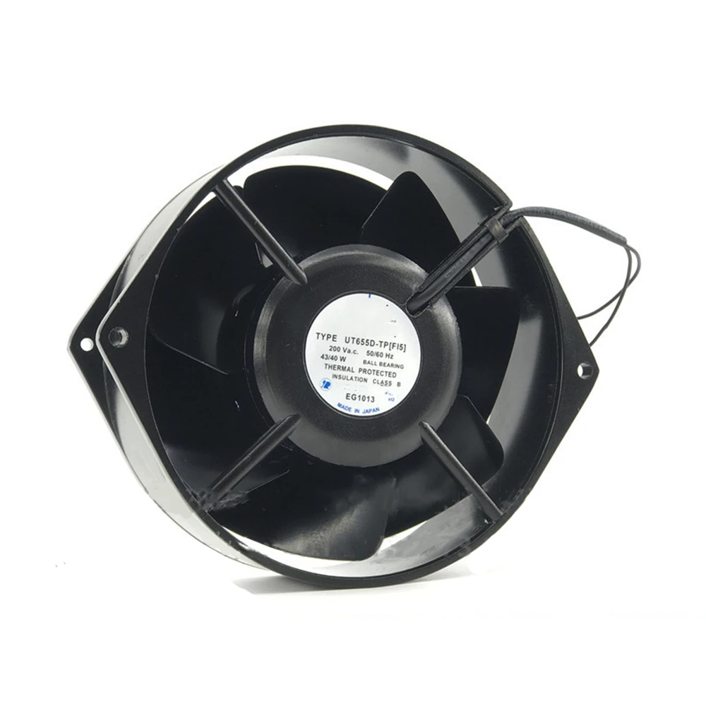 

UT655D-TP F15 200V 50/60Hz 43/40W 172x150x55mm 2-Wire Axial Flow Server Cooling Fan