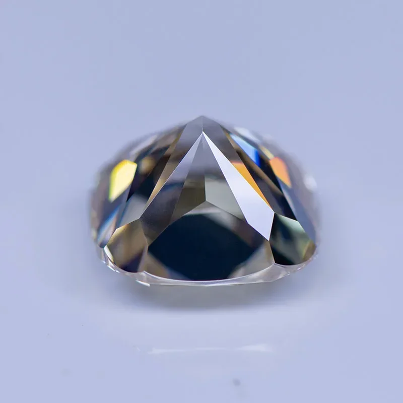 Moissanite Stone Primary Color Tea Yellow Cushion Cut Lab Grown Diamond For Diy Charms Jewel Making With GRA Certificate