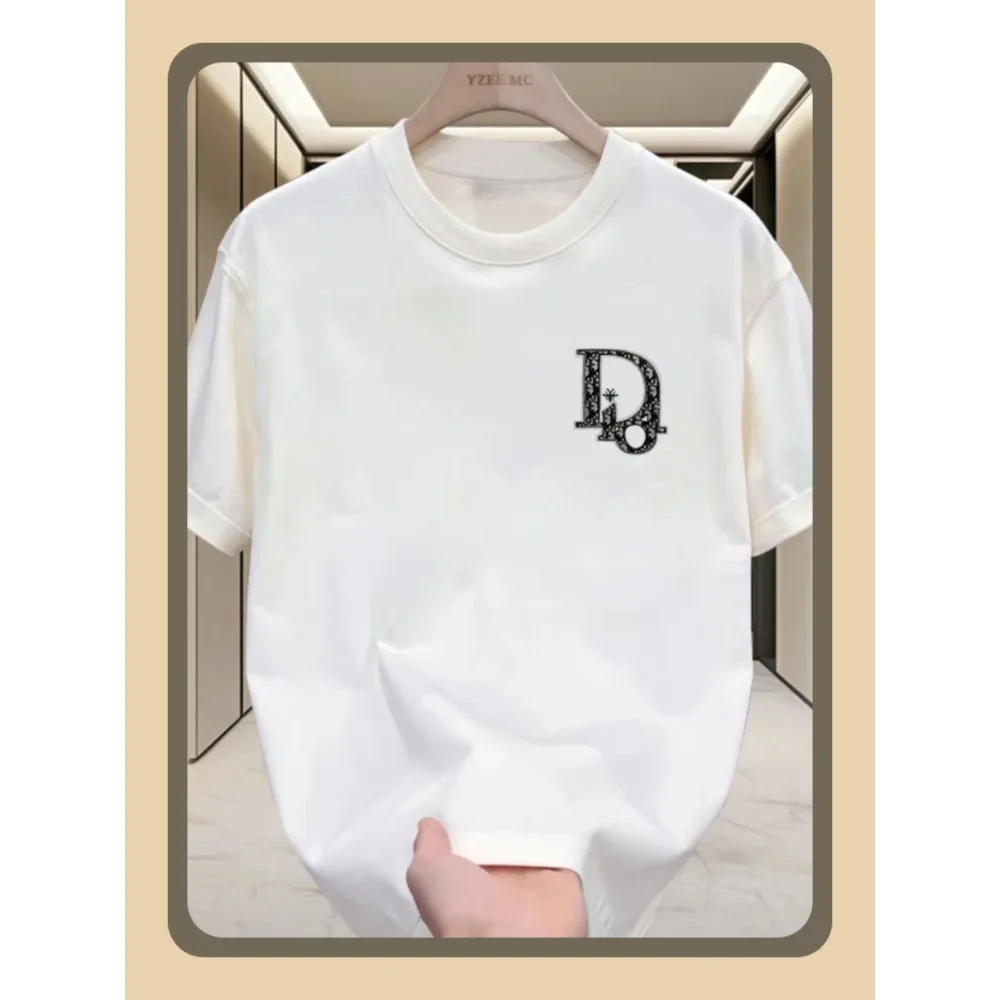 الجرافيك طباعة تي شيرت الرجال النساء عادية كم قصير طاقم الرقبة القطن المحملة العلامة التجارية الفاخرة الراقية للجنسين موضة Y2K القمم #2