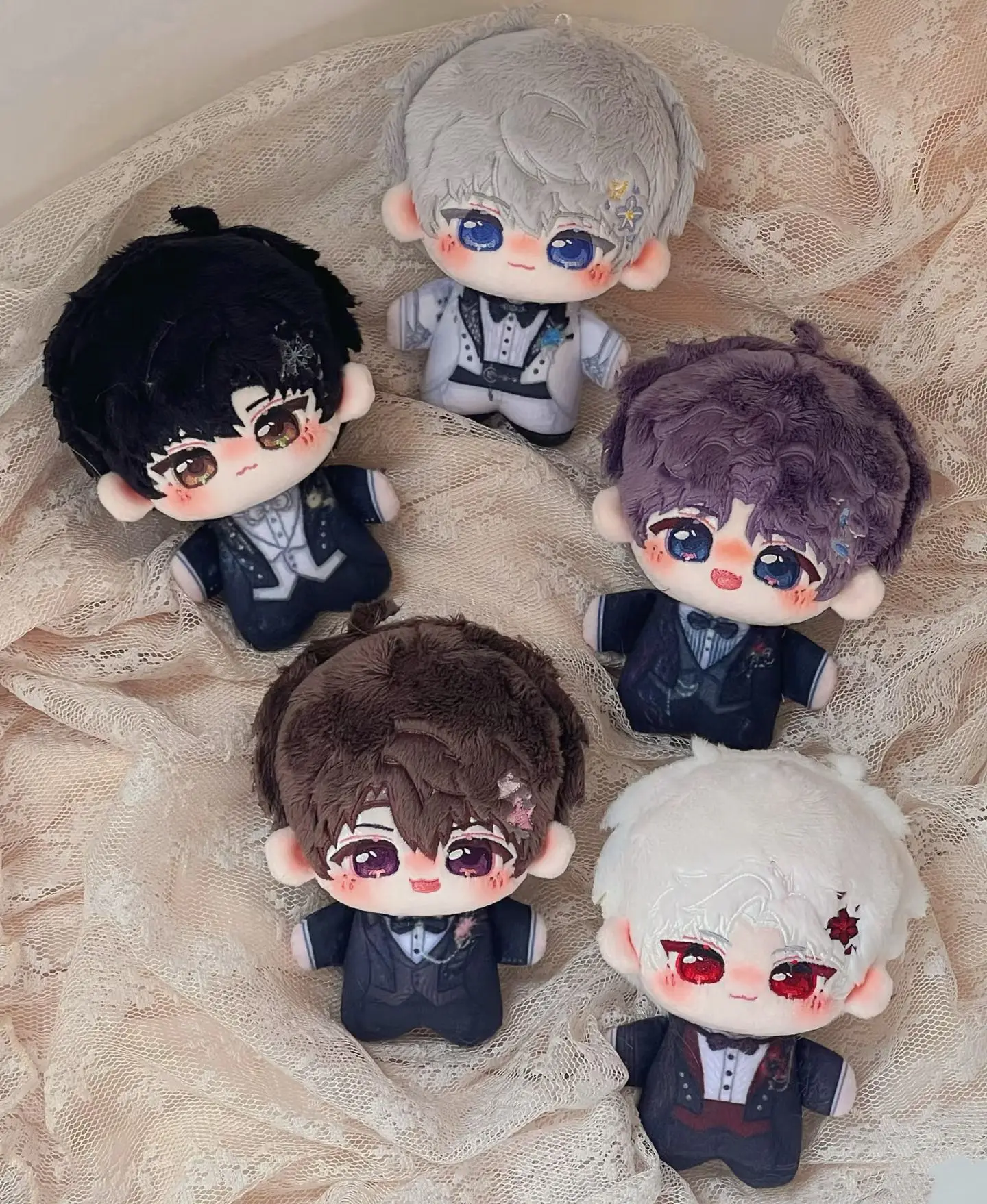

New model Love and Deepspace Wedding Series Plush Hanging piece Sylus Rafayel Xavier Zayne Caleb Cosplay Plush Doll Cartoon Figu