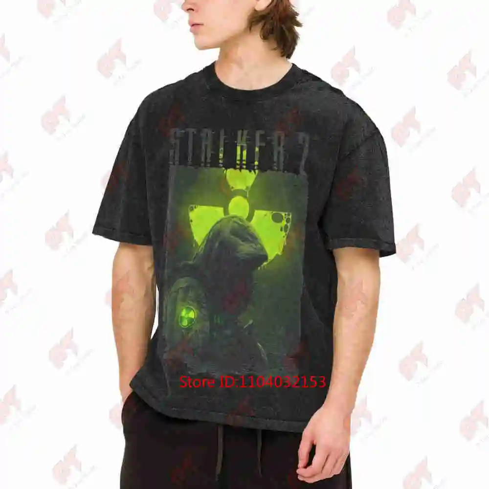 Heart of Chornobyl S.T.A.L.K.E.R. Pripyat Artifact Vintage Washed Tee Pure Cotton T-Shirt