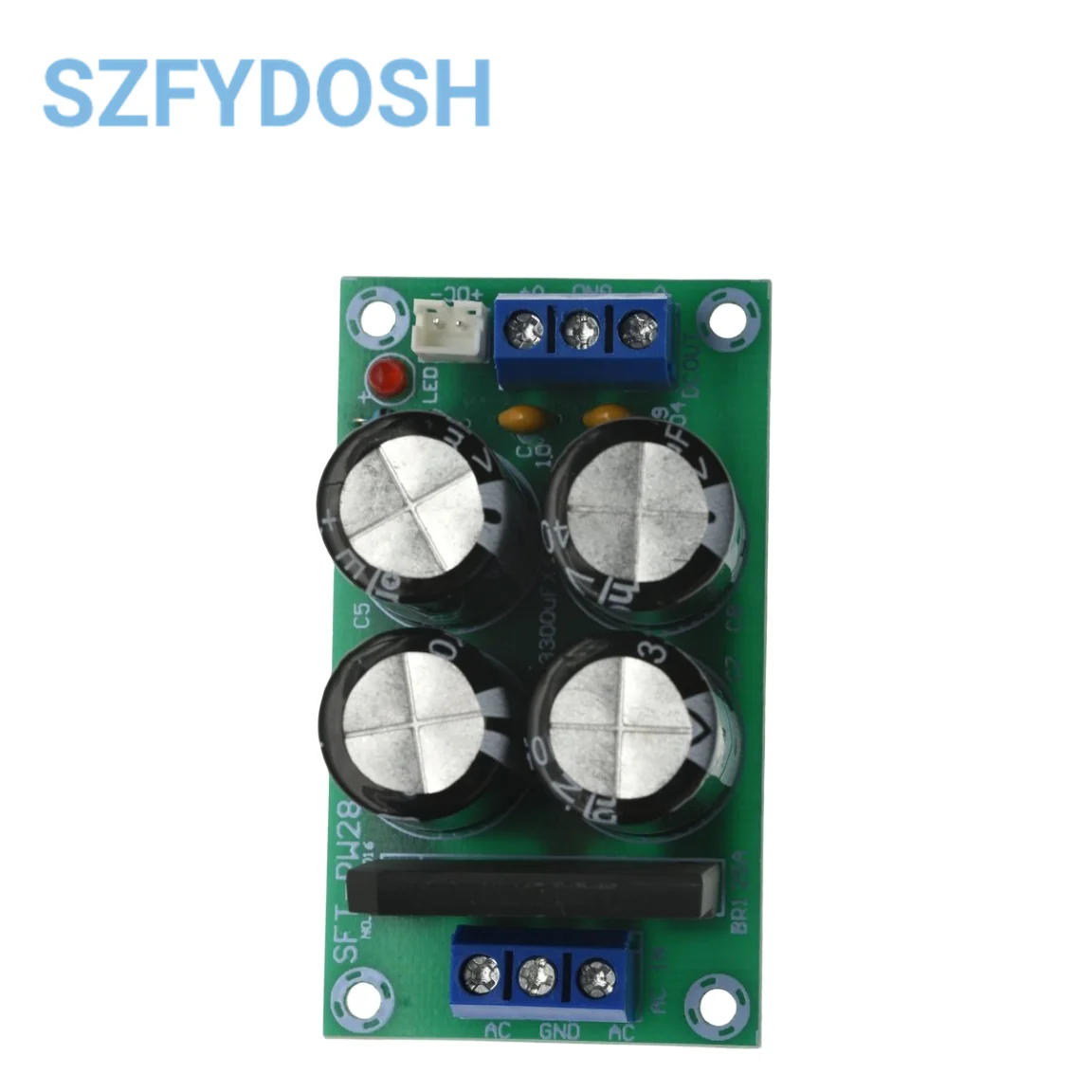 PW28 Dual Power Filter Power Amplifier Board Rectifier High Current 25A Flat Bridge Unregulated Power Supply Board DIY