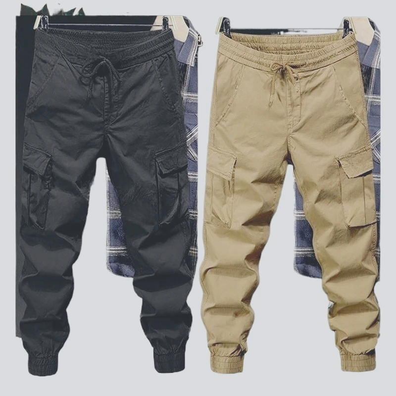 Invisible Crotch Pants Men's Tied Casual Pants Summer New Sports Thin Overalls Fashion Streetwear Men Vintage Streetwear