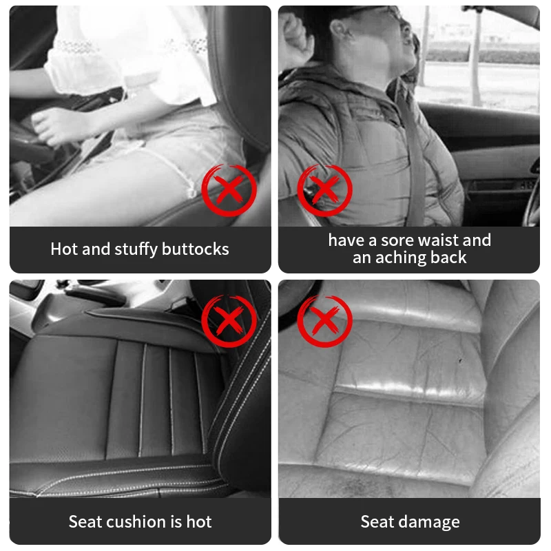 Car Genuine Leather Neck Pillow Protection Waist Pillow Waist Pillow Car Headrest Cushion Anti Slip All Year Round Universal view 5