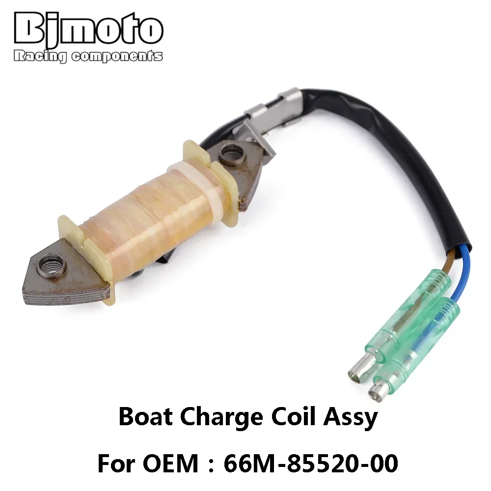 66M-85520-00 Boat Charge Coil Assy For Yamaha 9.9HP T9.9 EL/XR 2005-2006 13.5HP F13.5A MHS/L 2001-2007 15HP F15 PS/LH 2002-2006