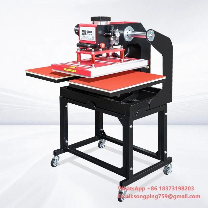 

Duplex Pneumatic Press Machine 40*60 Garment T-shirt Hot Graphic Printing Hot Stamping Heat Transfer Machine