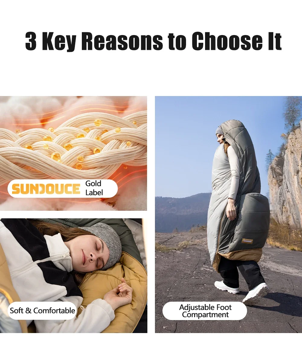 Naturehike Camping Sleeping Bag MJ PRO Ultralight Waterproof Mummy 4 Season Backpacking Sleeping Bags Outdoor Traveling Hiking