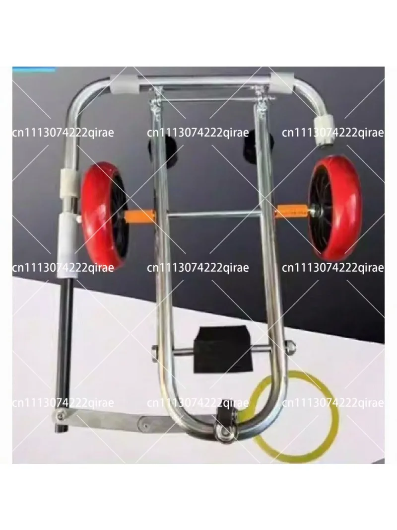 Toilet auxiliary installation artifact positioning mobile folding portable labor-saving trolley easy to install