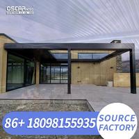 Diy Glass Patio Cover Wall Aluminium Pergola Bioclimatic Structure for Backyard Patio House 12X17 3X3 pergola