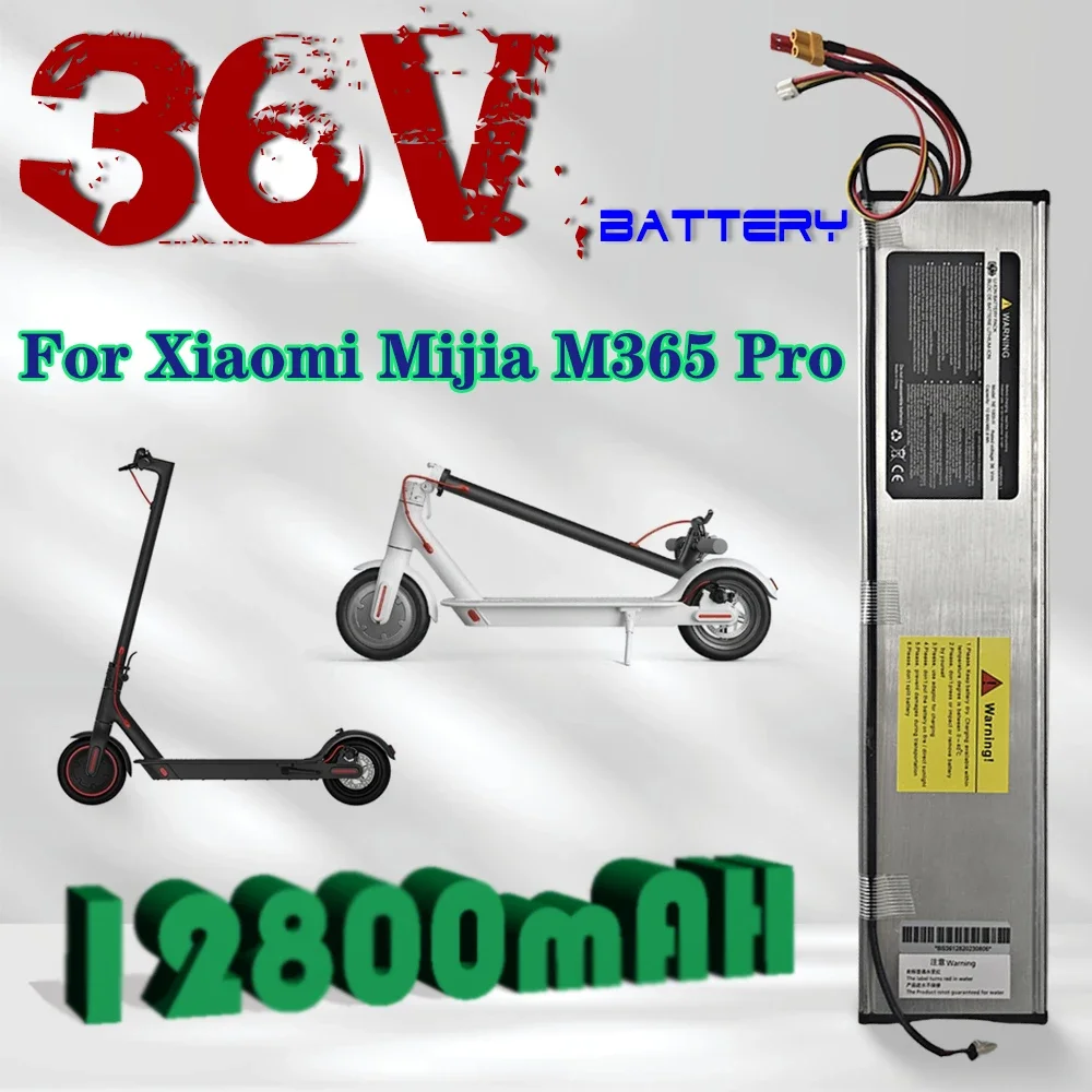 For Xiaomi Scooter Lithium Battery 36V M365pro scooter Flat Car Folding Car Built in Battery 12.8Ah