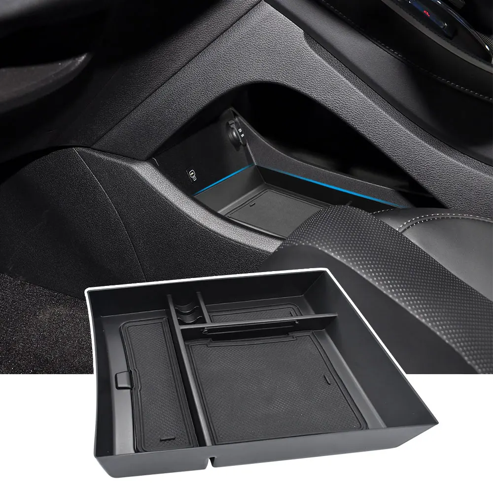 For Hyundai Santa Fe 2021 2022 2023 Lower Center Console Organizer, Center Console Tray Storage Box Interior Replacement