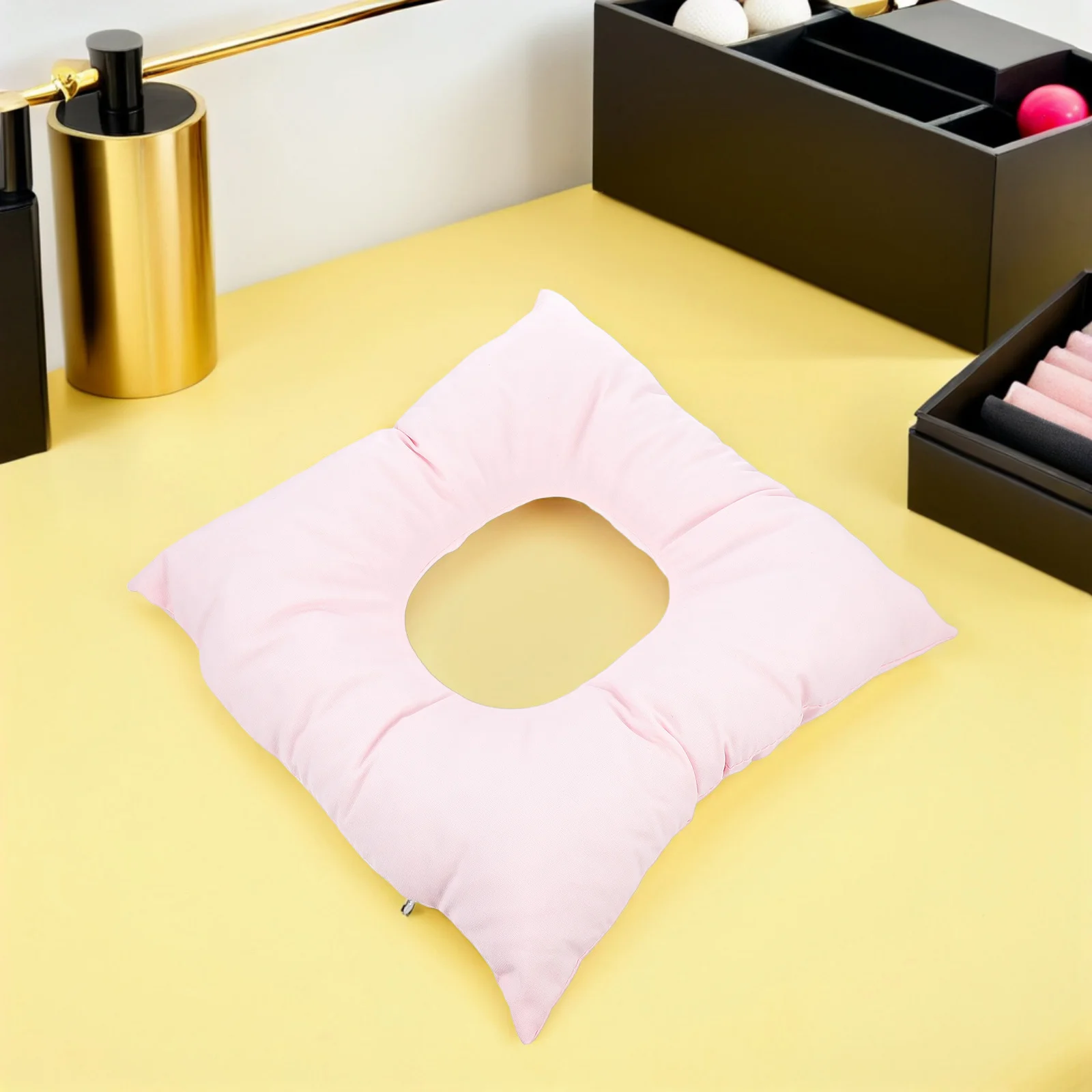 

2Pcs Beauty Salon Massage Pillow - Soft Face Down Cushion for Spa Facial Treatment - Ergonomic Headrest with Hole for Massage