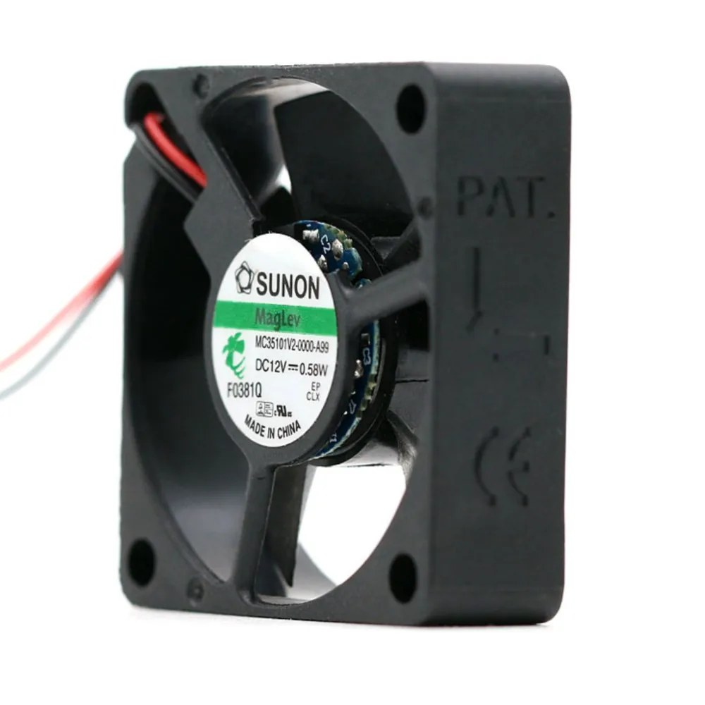 2 uds ventilador de 35mm para Sunon MC35101V2-0000-A99 12V 0,52 W 35x35x10mm ventilador de refrigeración ultrasilencioso para electrónica, ordenadores, dispositivos pequeños