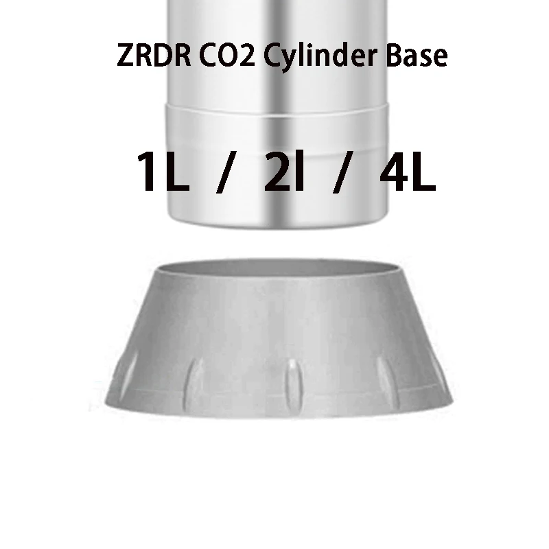 ZRDR Aquarium CO2 Steel Cylinder Generator Base 1/2 L--ABS Elliptical Base