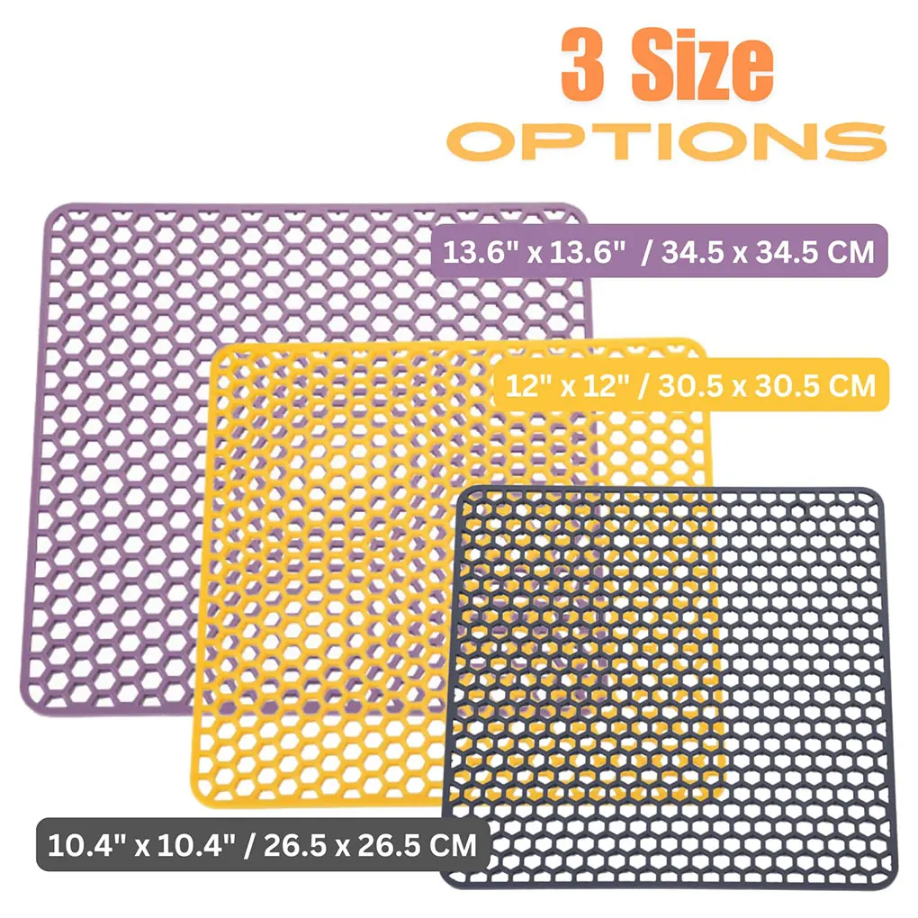 Silicone Sink Drain Hollow Kitchen Filter Splash Mat Table Decoration & Accessories Type Style Material Model Number Feature