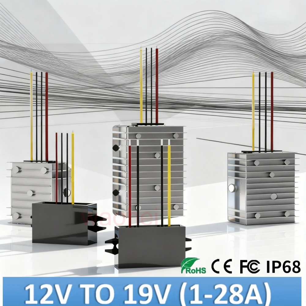 

12V to 19V 1A - 28A DC to DC Step Up Boost Power Converter Stabilizer 19v Voltage Boost Module Output Supply Module for Car CE