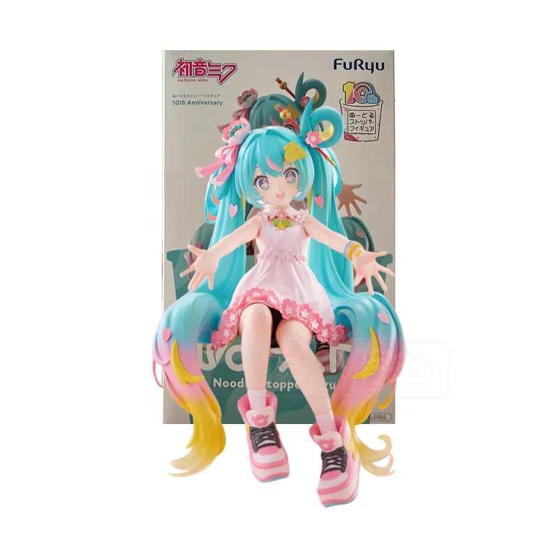 

FuRyu Original Box Pressed Instant Noodles Flower Fairy Female Scale Figure Prize Anime figurines PVC ABS movable model toysGift