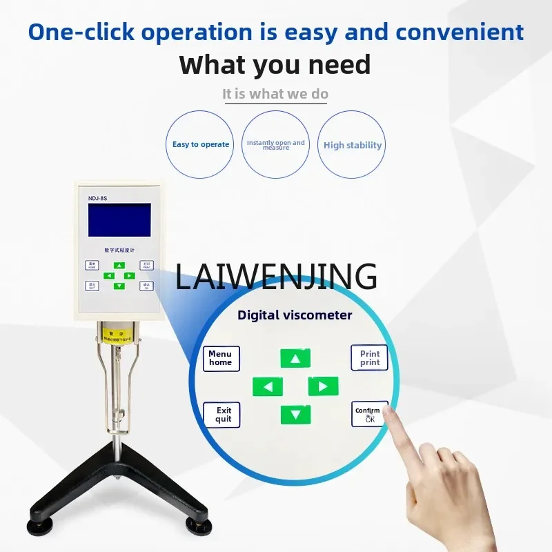 LYN Digital Viscometer NDJ-5S/8S/9S Pointer Rotary Viscosity Tester