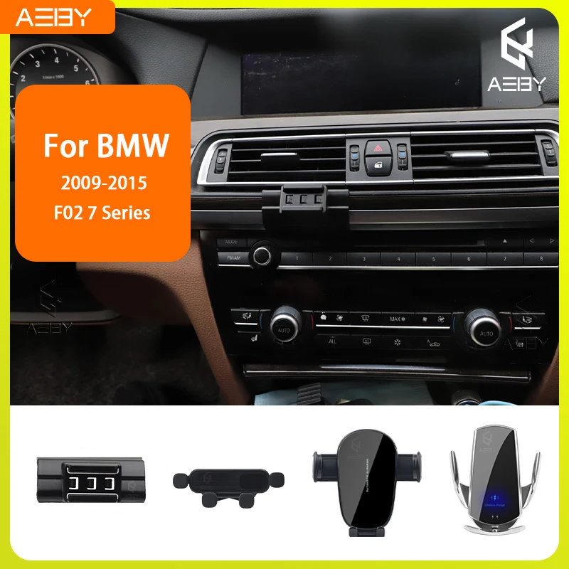 Für BMW 7er Serie F02 2009-2015 Handyhalterung Auto-Mobiltelefon-Halterung Spezielle Fixierte Halterung Basis Kabellose Ladestation Innenraum