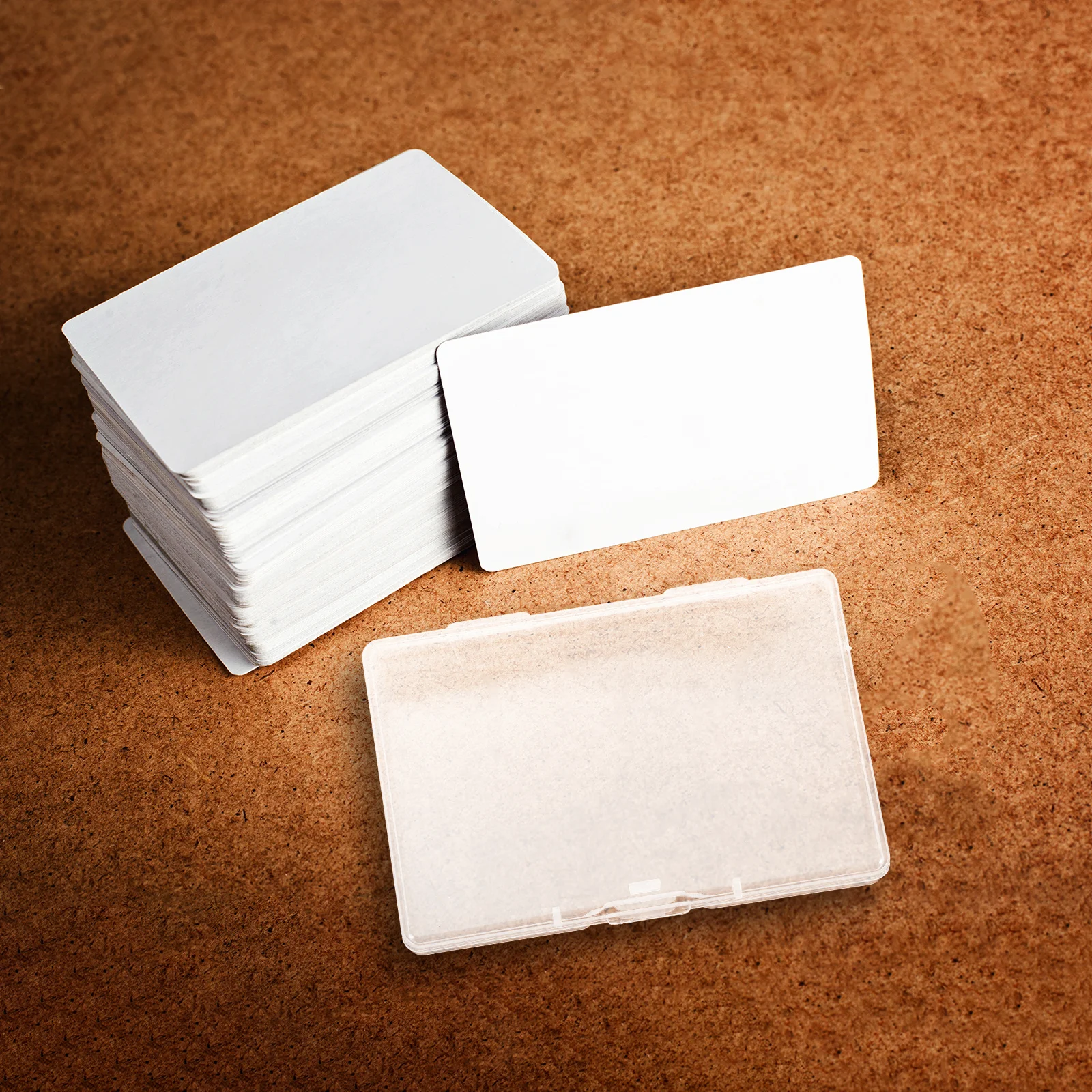 8pcs Transparent Card Holder Clear Box For Greeting Cards Clear Plastic Case for Cards Storage Boxes Mini Size Portable