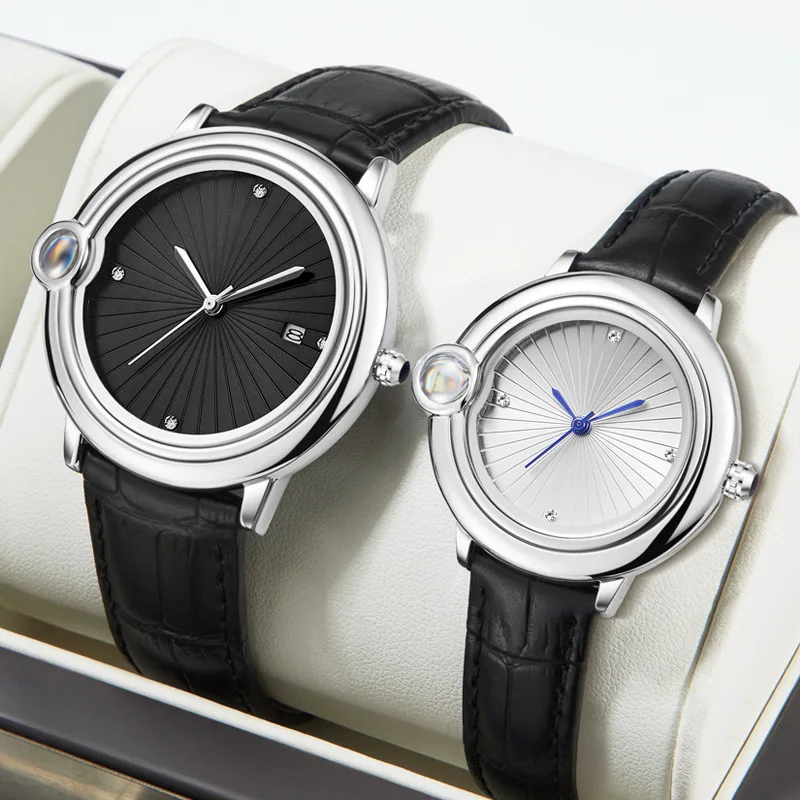

Reloj Couple's Watches for Men and Women Blue Balloon Elegant Ladies Wristwatch Waterproof Quartz Watch Montre New Year Gifts