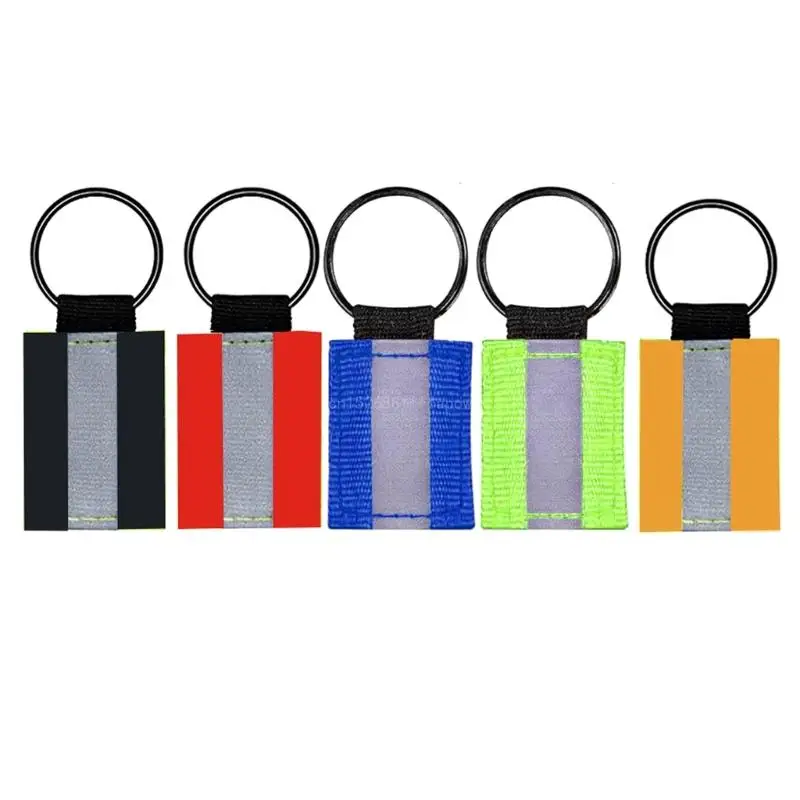 10pcs Reflective Keychain Charns Green Reflectors Reflective Keychain Hangings Keychain Reflector for Enhanced Safety