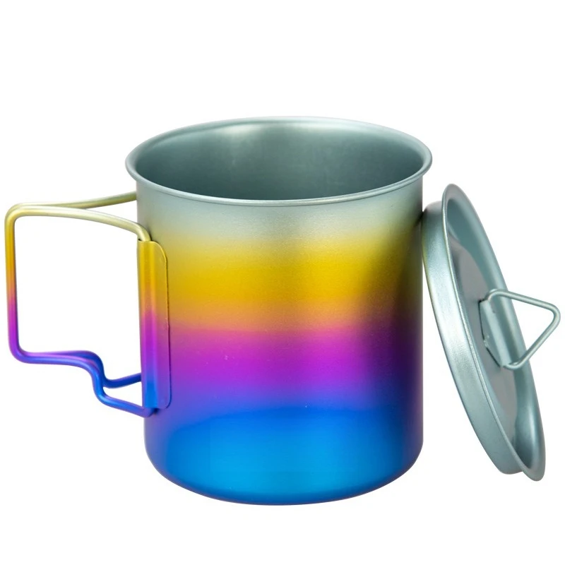 

Titanium cup, colored titanium water cup, outdoor camping portable water cup, high-end home office