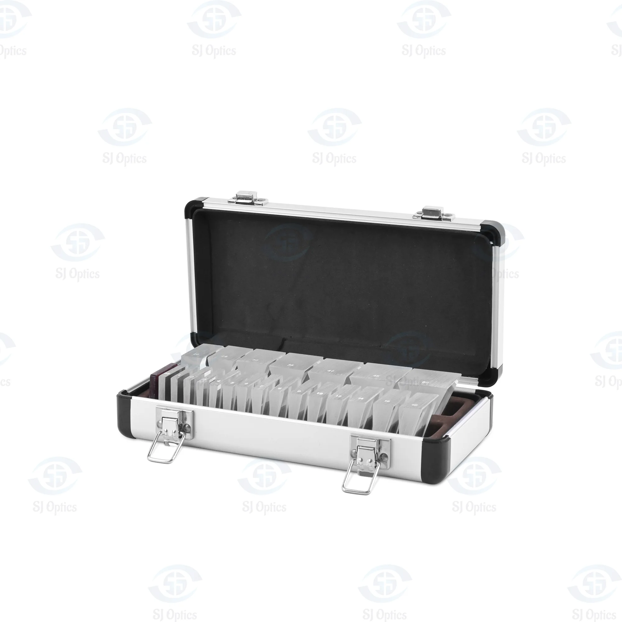 SJ Optics Ls-22 China Ophthalmic Instruments Loose Prism Bar & Loose Prism Set for Optometry With Aluminium Case
