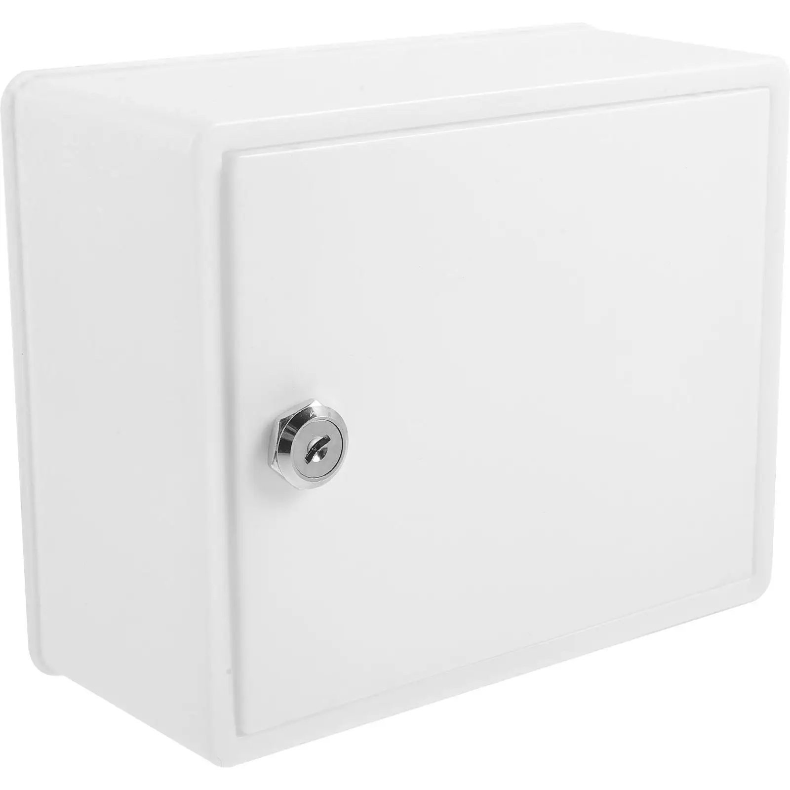 

Plastic Milk Box 1 Small White Container Durable Safe Material Wall Mount Mailbox Lock Suitable Capacity Outdoor Use