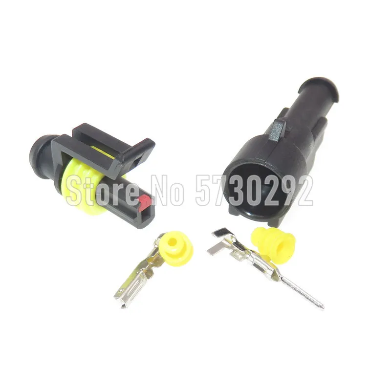 

1P 282103-1 282079-2 Superseal 1.5 Series Waterproof Electrical Wiring Cable Auto Socket Plug For Car