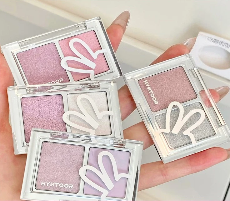 

HYNTOOR Makeup 2 Colors 3g Matte Satin Flash Low Saturation Long-lasting Delicate Beauty Eye Shadow Palette Cosmetics