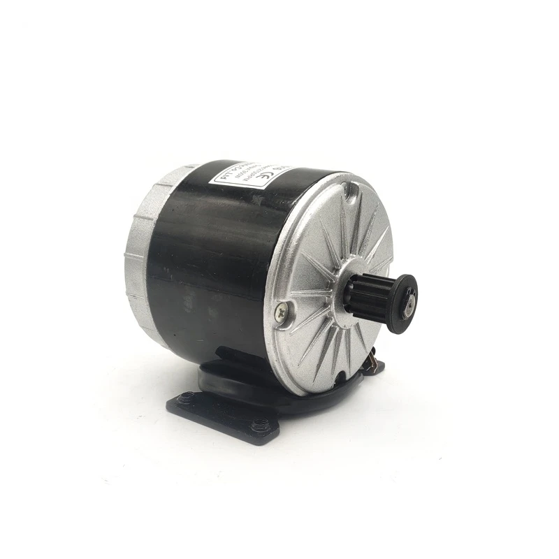 Made in China Crazy Selling Pulley Belt Drive Electric Motorcycle Motor MY1016 350W 24V Brush DC Motor for Scooter Skateboard