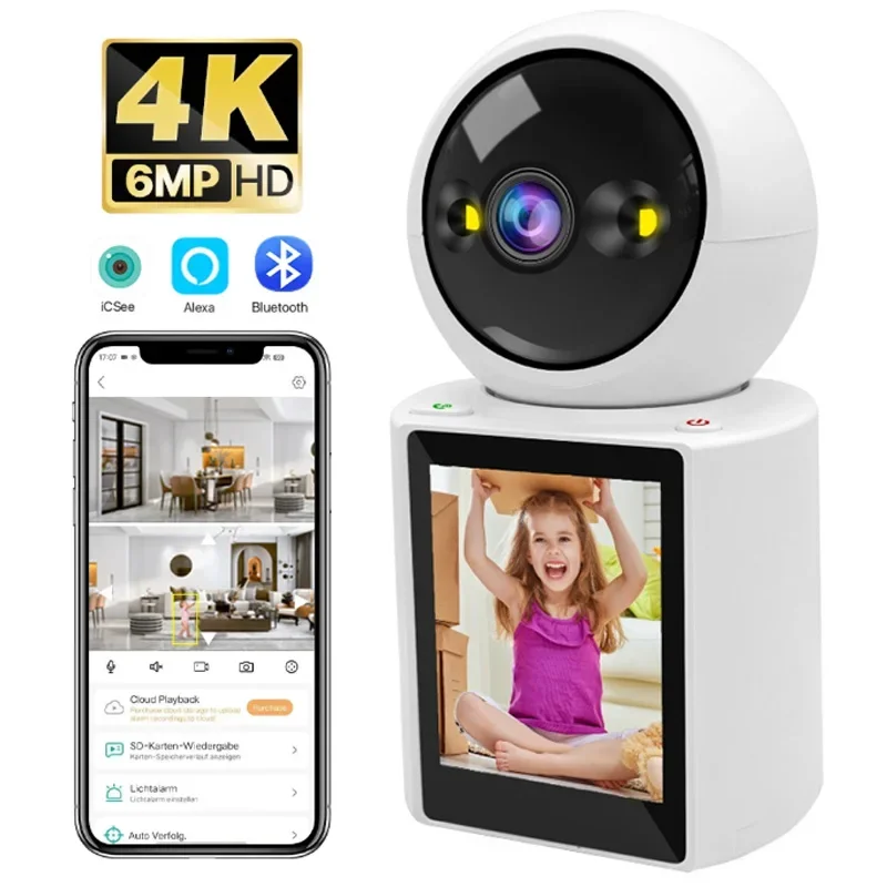 Wireless Two-way video call, Dual screen camera, One click call, Mobile phone, Remote home care monitor