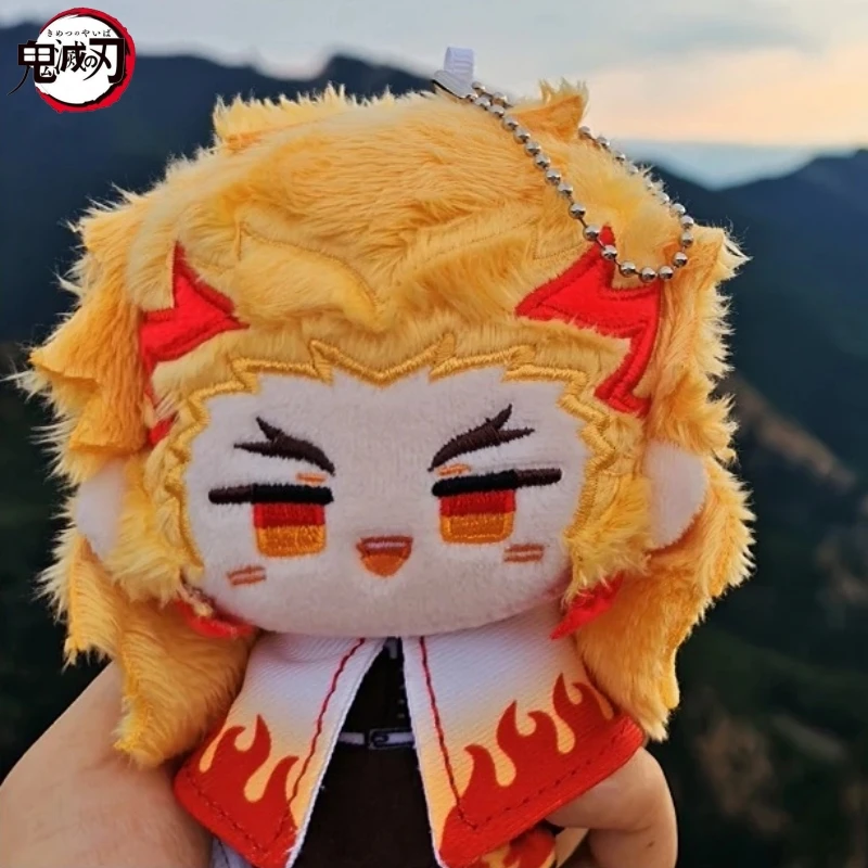 

12 см Demon Slayer Kanroji Mitsuri Rengoku Kyoujuro Iguro Obanai плюшевые игрушки, аниме Kimetsu No Figre Yaiba Doll Gifts