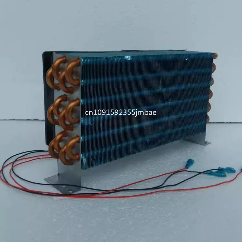 CP4x6x240 Miniature Mini Condenser Air-cooled Copper Tube Finned Radiator Refrigeration Evaporator With Fan In Stock in stock