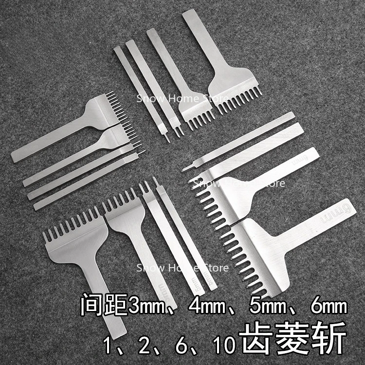 

DIY Handmade Leather Tools Hand Sewing Tools Punching Ling Zhan Ping Zhan Leather Tools