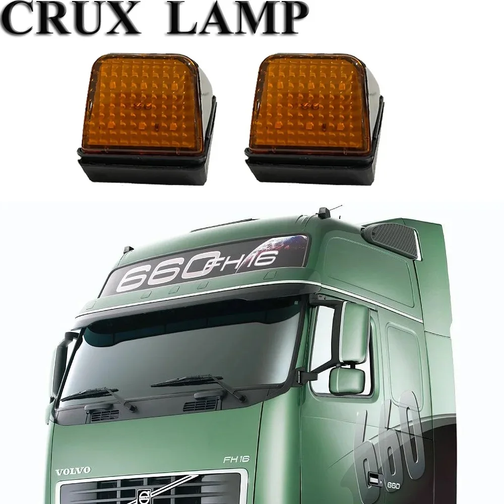 Lámpara led superior de piezas para volvo, luz de camión fh fm, 92 '-on, 1623726, 1623727, 2 unidades