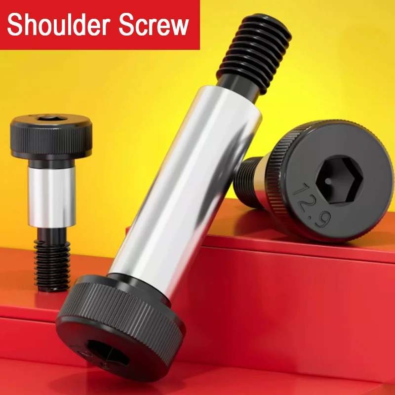 1/2/3/5pcs Socket Shoulder Bolts M5 M6 M8 M10 M12 M16 High Tensile Socket Screws Black Grade 12.9 Alloy Steel
