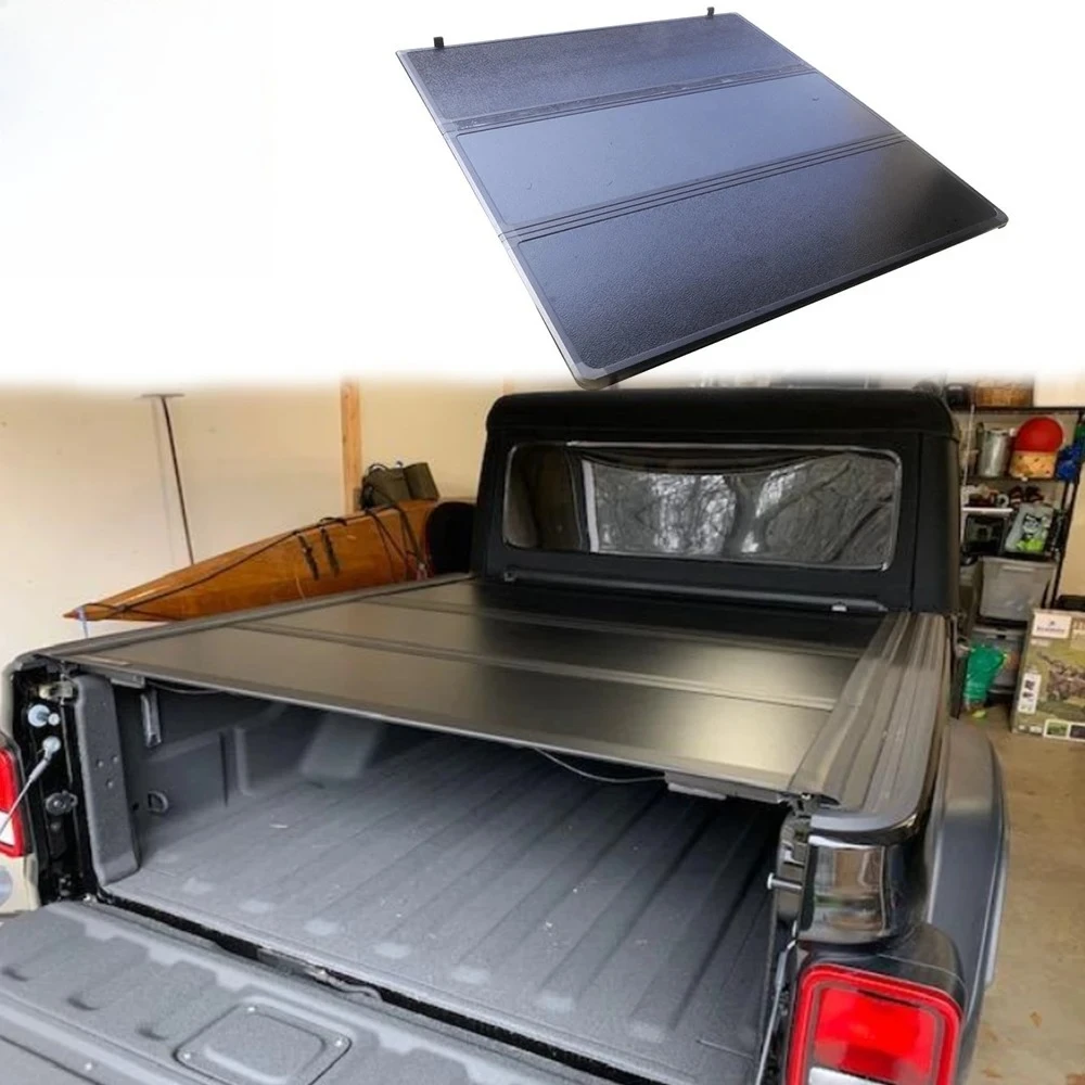 Roller Lid Tri-Fold Hard Tonneau Covers Aluminum Truck Bed Cover for Jeep Gladiator JT 2019+