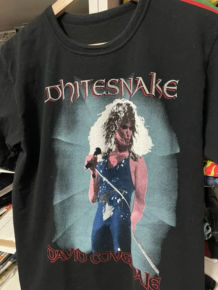 Vintage Whitesnake Japanese Tour T-Shirt Size L 1988 80s Band Tee