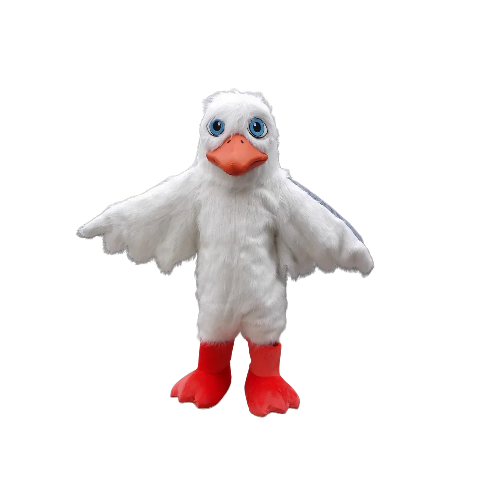 gabbiano costume della mascotte peluche gabbiano bianco piccione mascotte di fantasia personalizzata costume anime cosplay kit mascotte tema vestito operato 1405