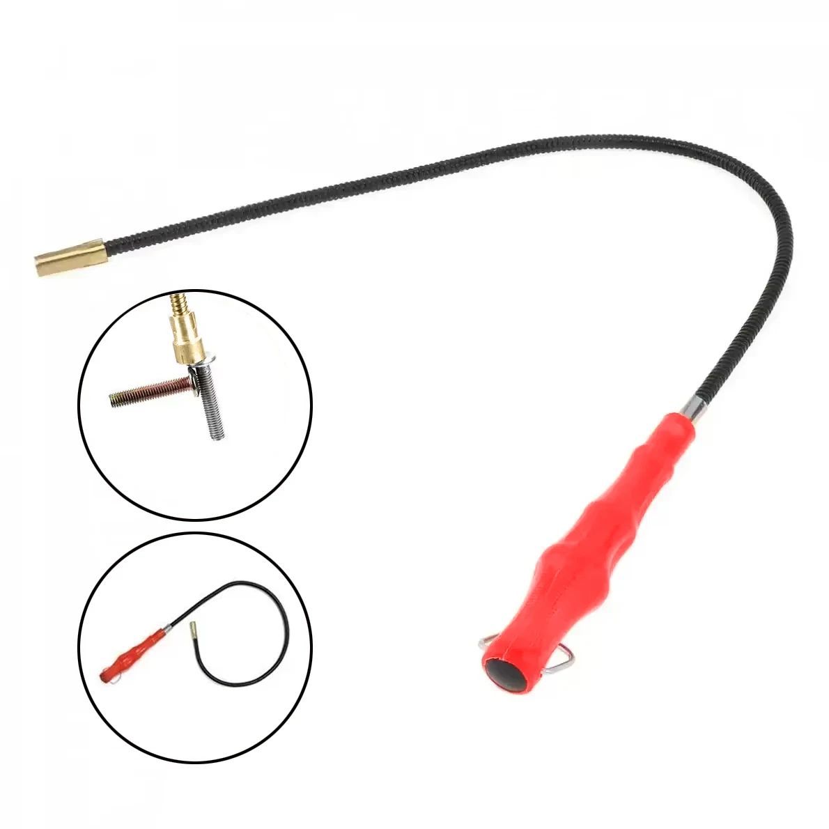 Starkes magnetisches Aufnahmewerkzeug, flexibler Magnet, Federgriff, Handwerkzeuge zum Aufnehmen von Muttern, Bolzen, verstellbarer Aufnahmestangen