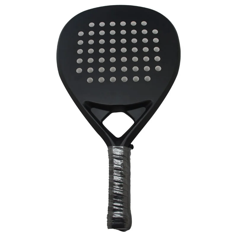 Raqueta de tenis personalizada de fibra de carbono, diseño de pala de pádel personalizado, estructura de alta resistencia para competiciones deportivas al aire libre