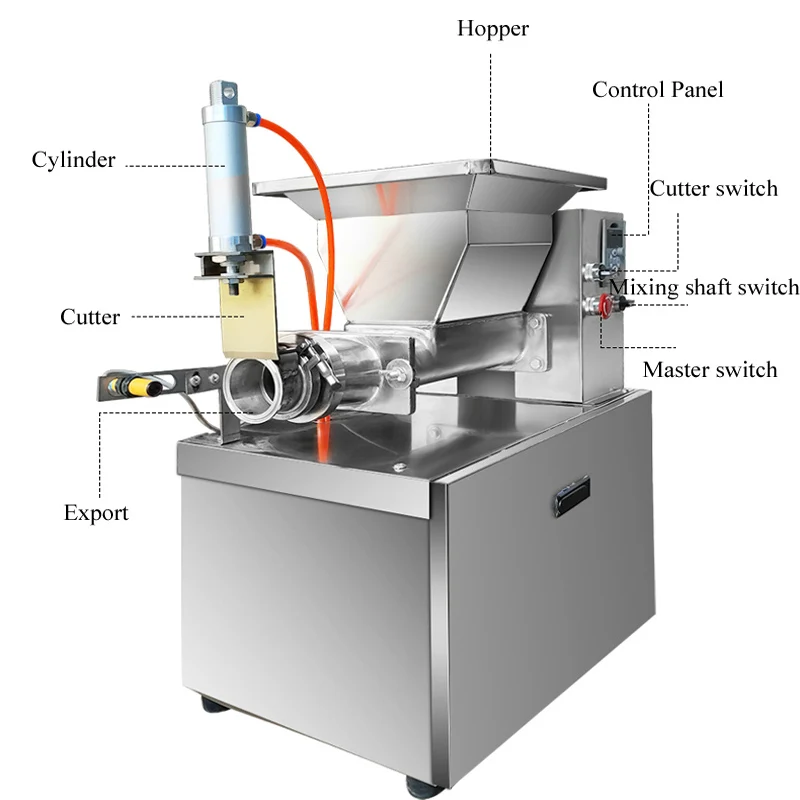 Blocking Dividing Machine Divider Machine Pizza Bread Rounder Dough Cutter Machine