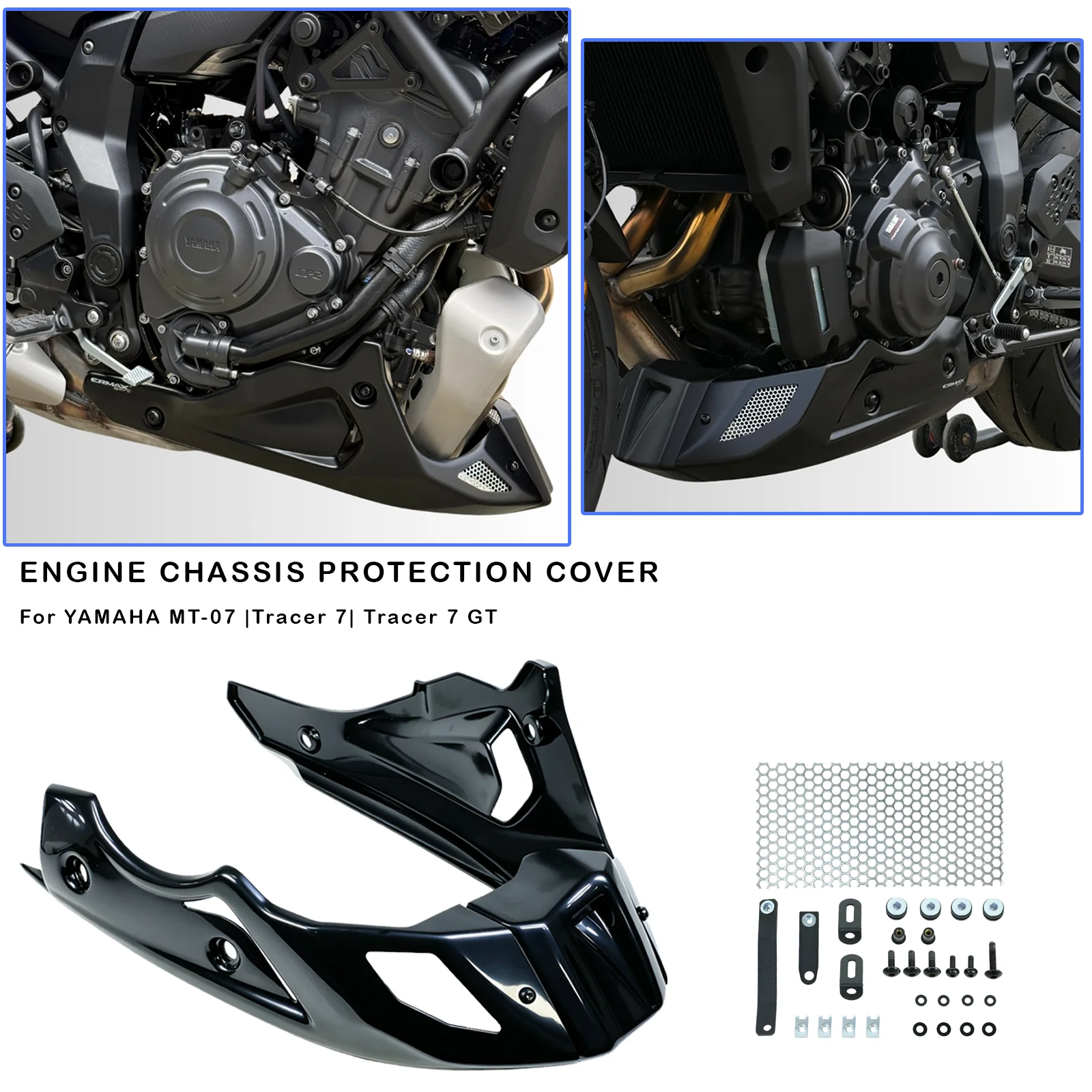 Motorcycle Accessories Chassis Belly Pan Lower Engine Spoiler Fairing Guard  For YAMAHA Tracer 7 GT Tracer7 MT07 MT-07 2020-2025